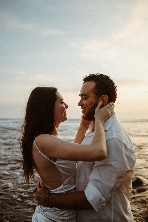 Tropical Beach Elopement Portraits in El Salvador