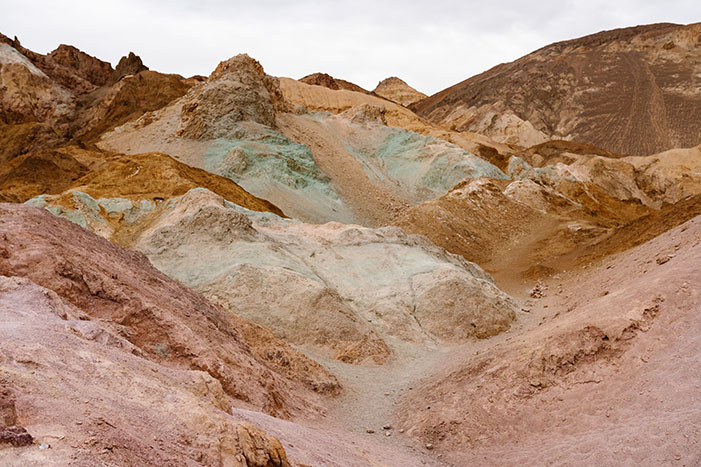 Colorful landscape or Artist's Palette in Death Valley.